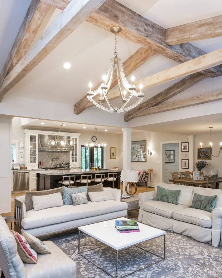 French Country Weathered Wood Cross Beam