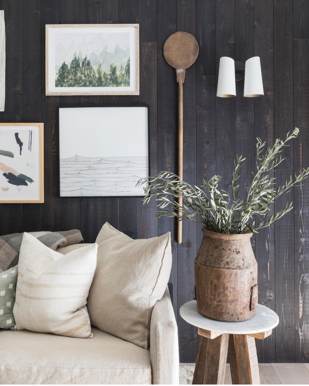 Gallery Display on a Cabin Wall