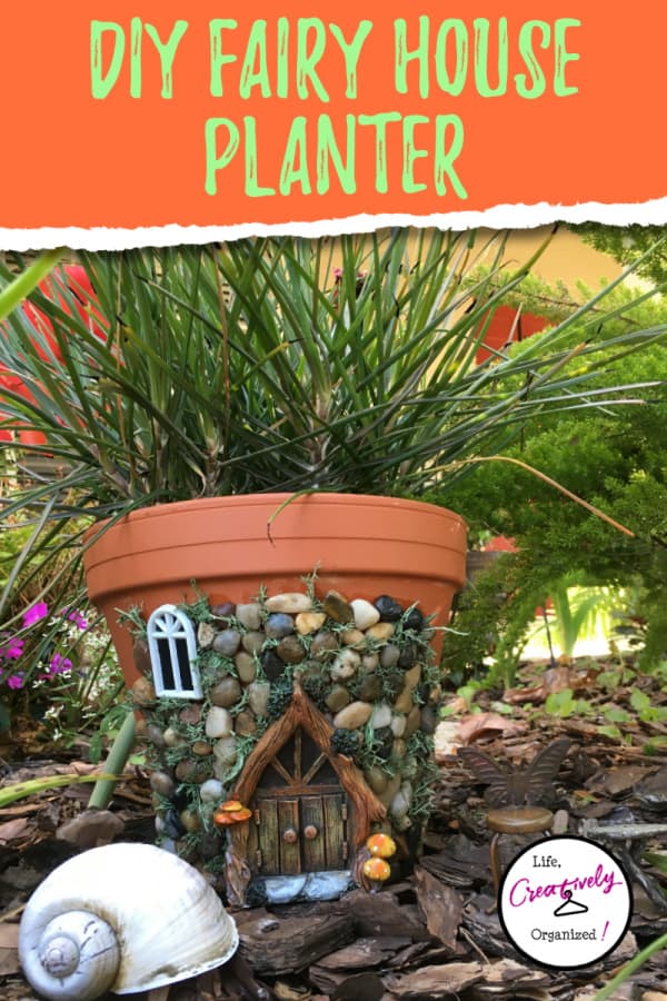 Garden Fairy House in a Clay Pot