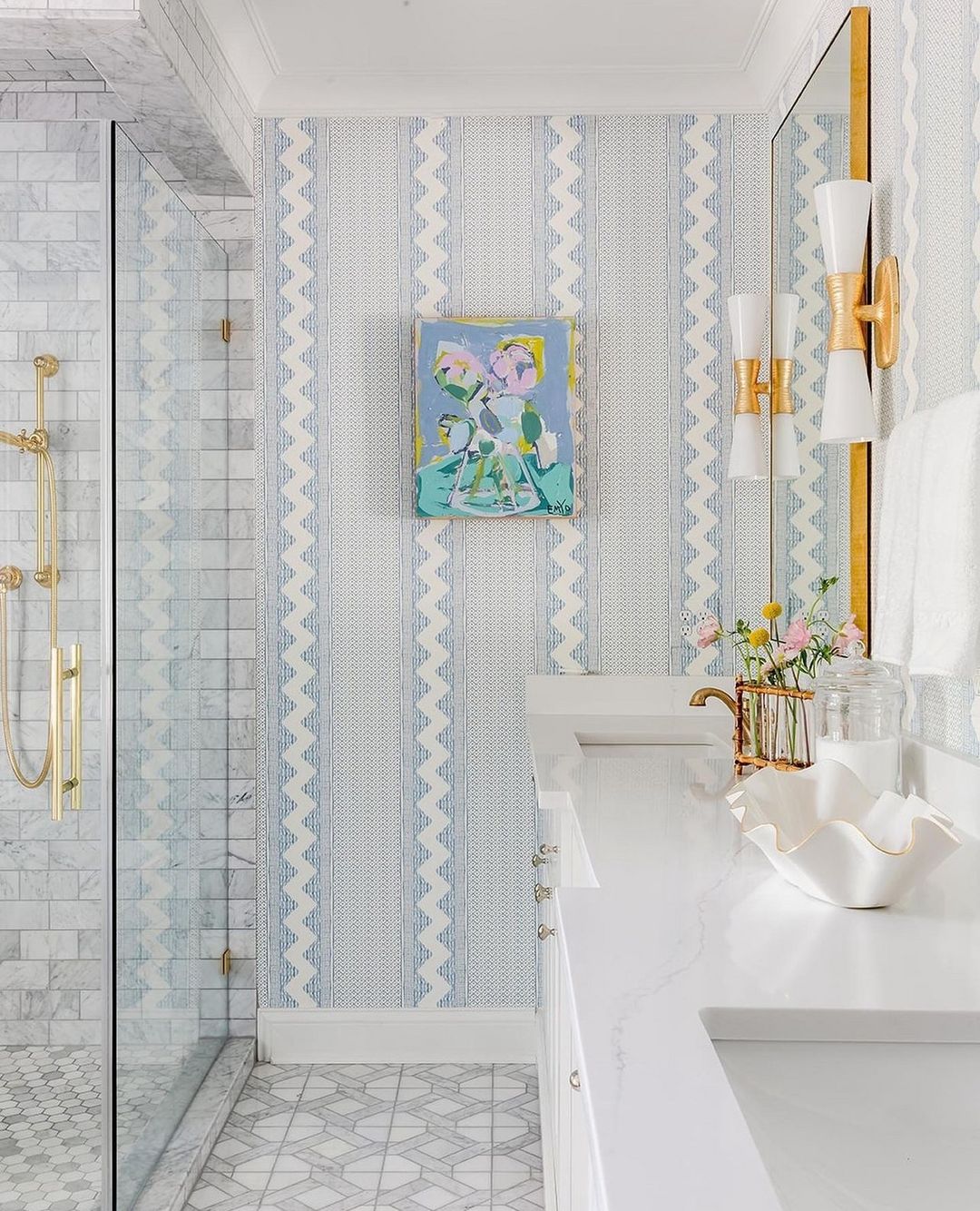 Geometric Bathroom Design