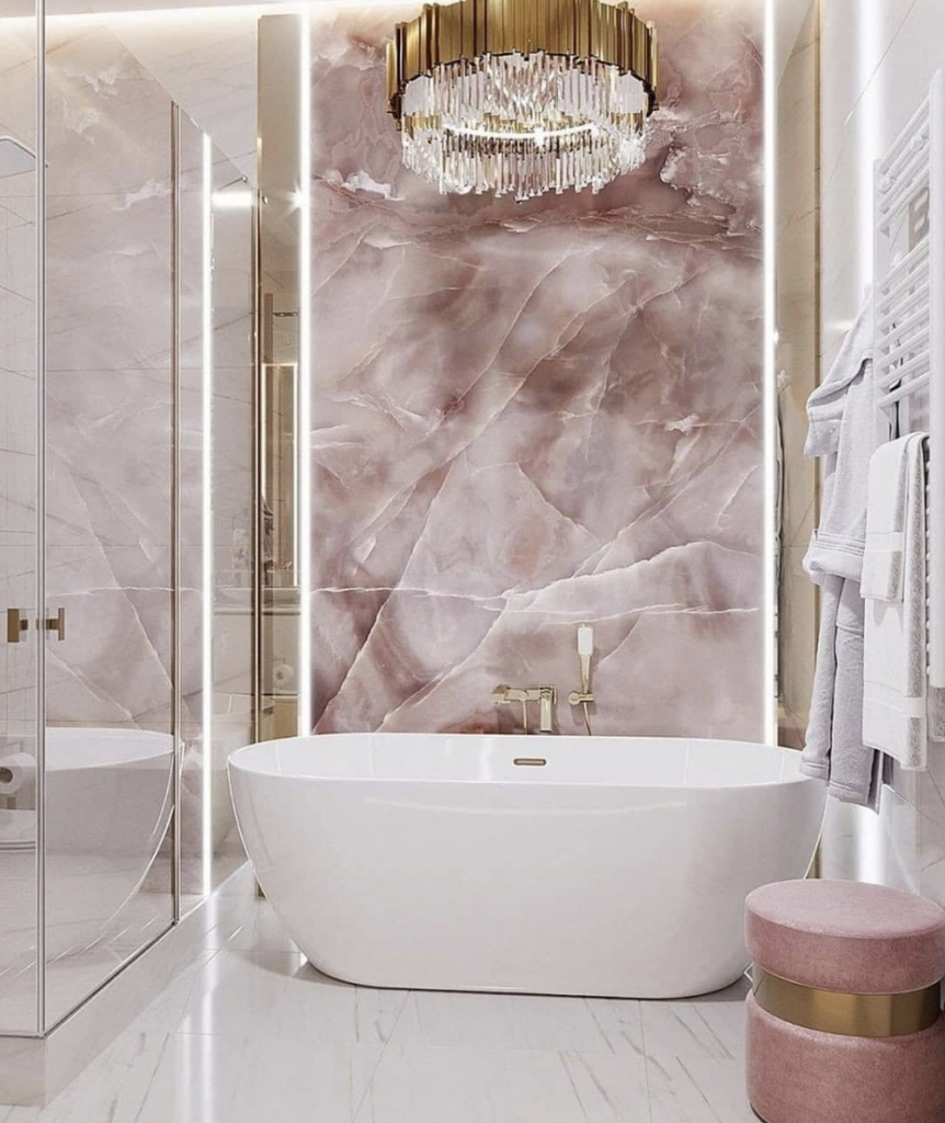 Glamorous Bathroom Chandelier