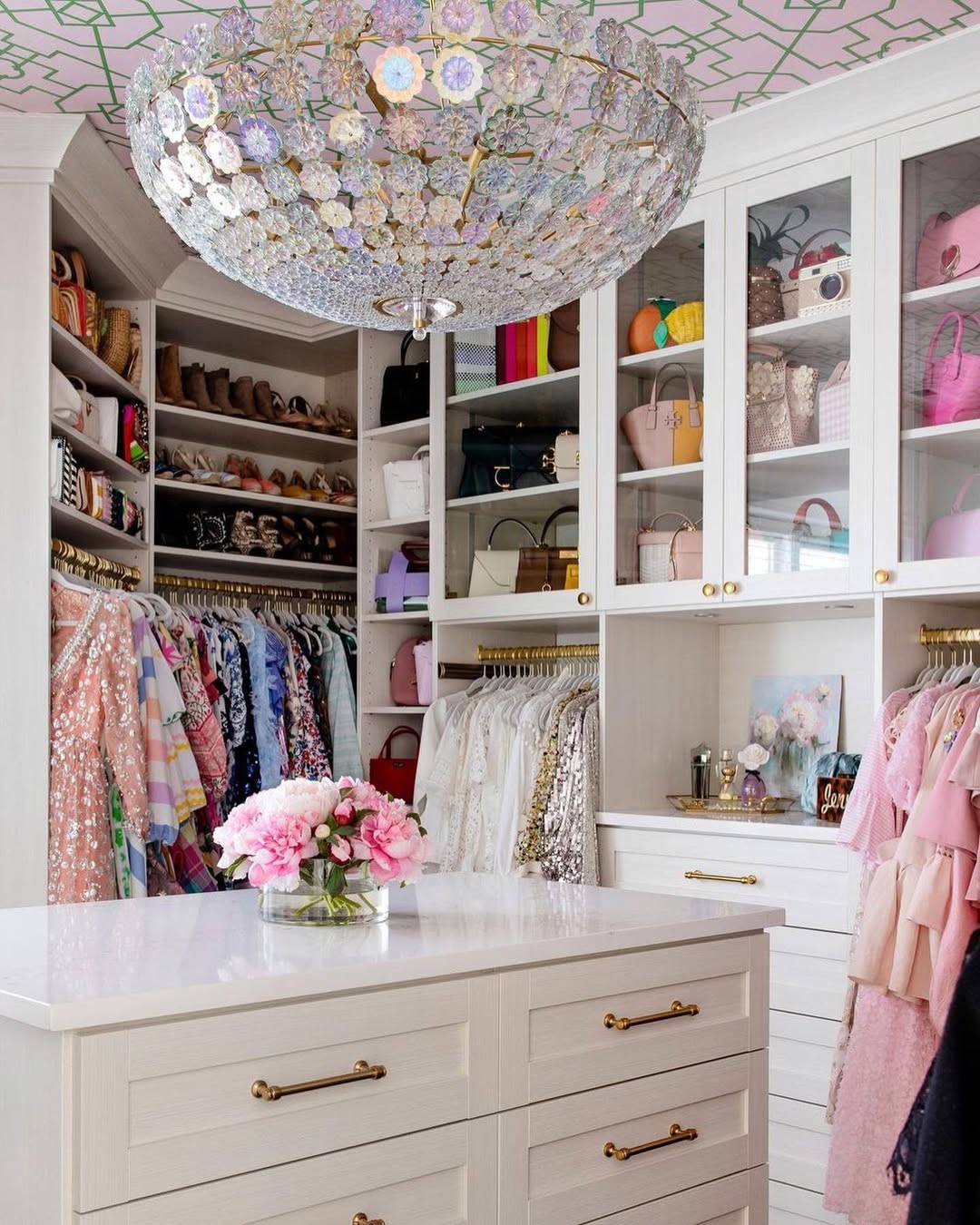 Glamorous Garden-Themed Closet