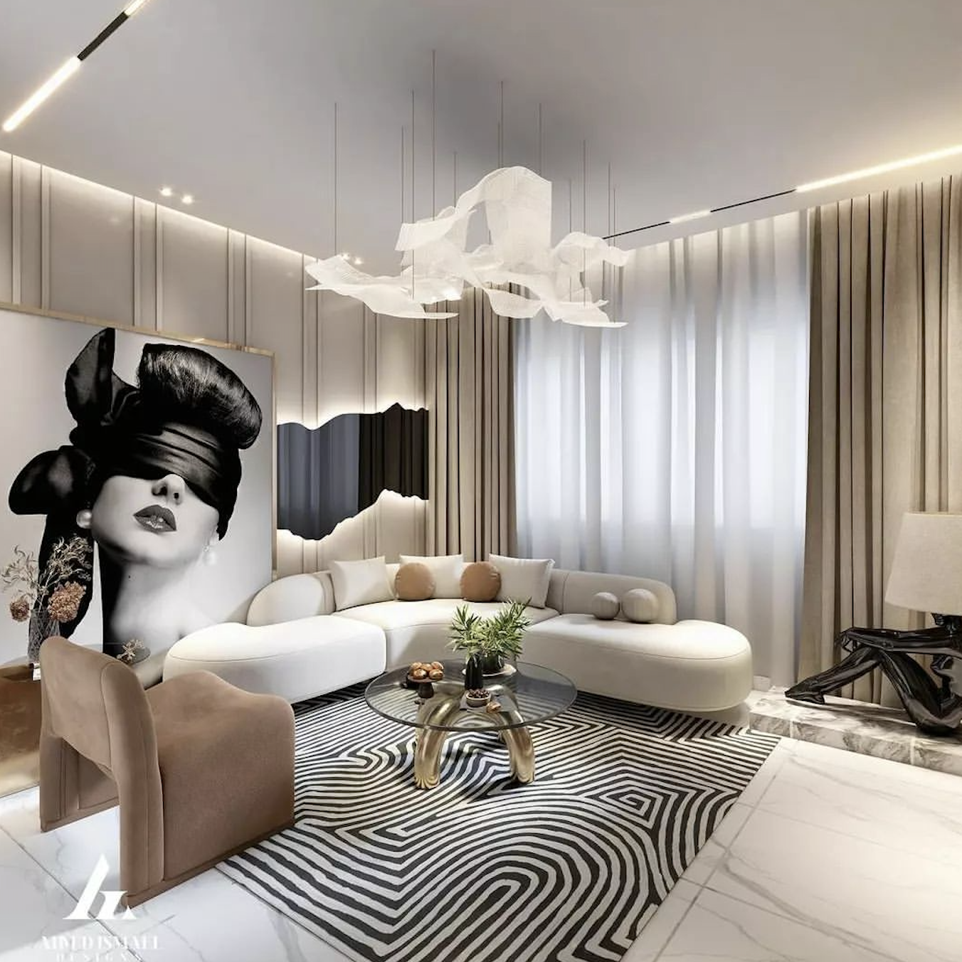 Glamorous Monochrome Style