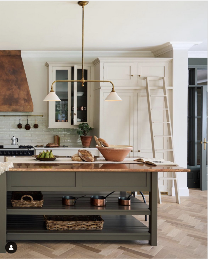 Glass Cabinets with Brown Vents