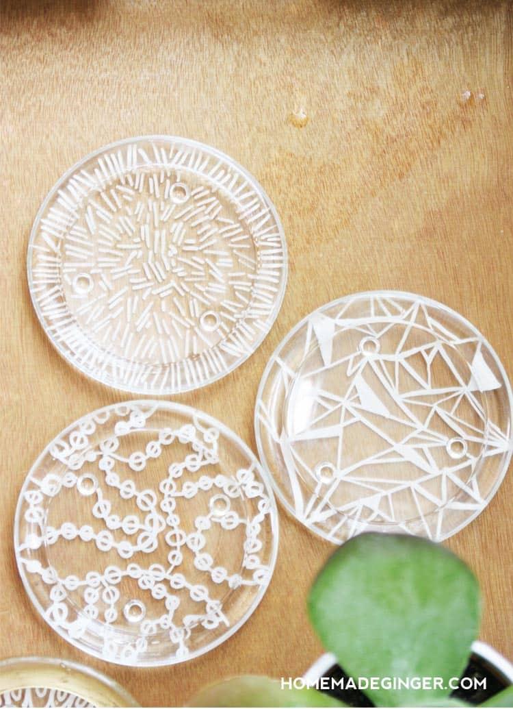 Glass Coasters for a DIY Project