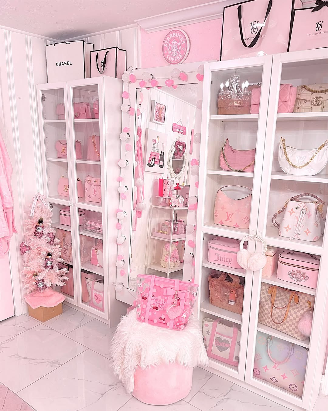 Glass Shelves for Designer Bags