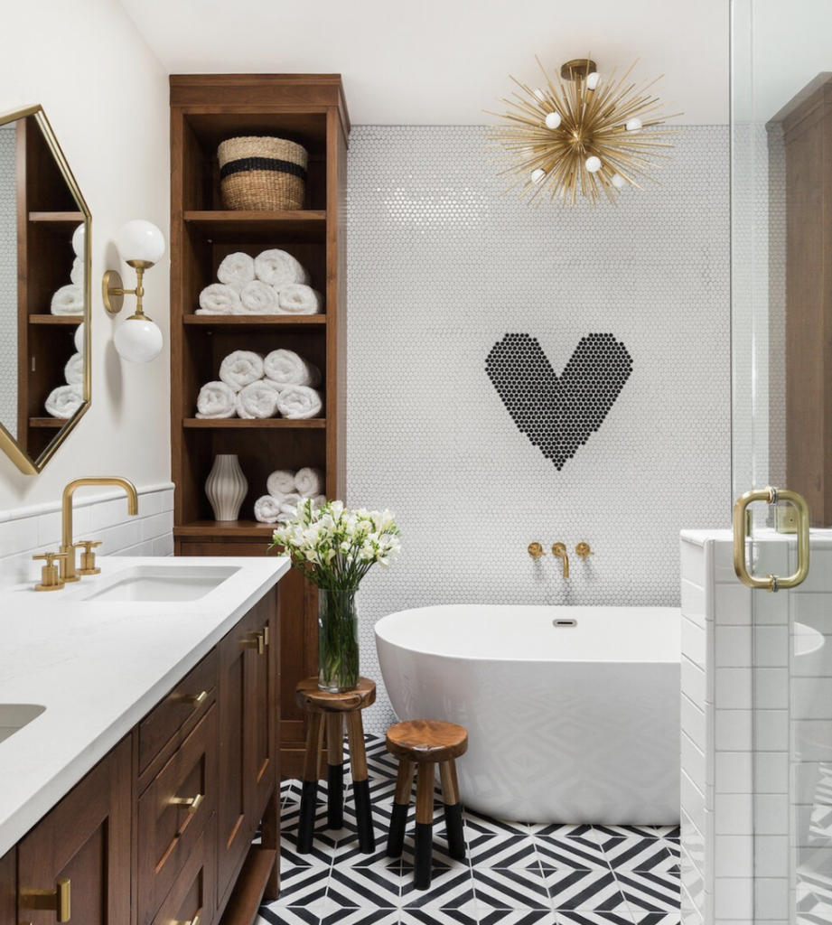 Gold Bathroom Chandelier