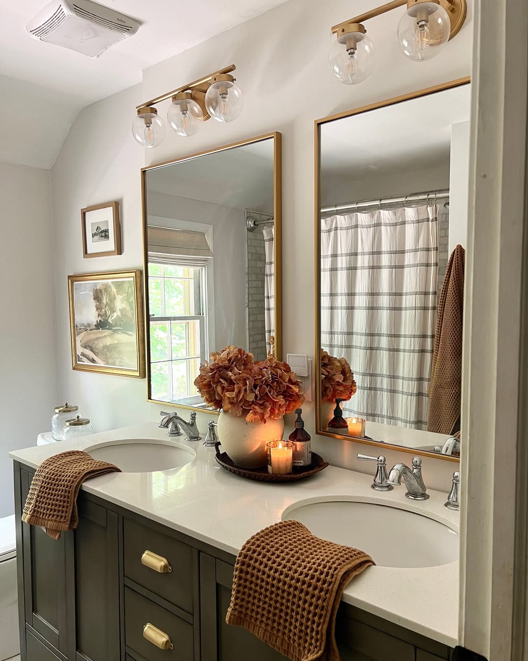 Golden Hour Fall Guest Bathroom
