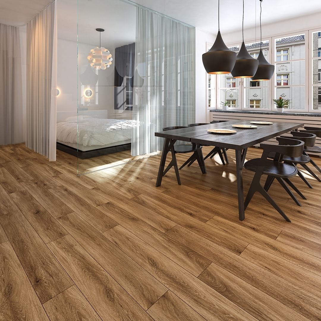 Golden Oak LVP Flooring