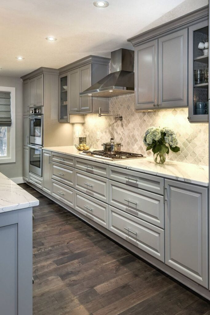 Gray White Countertops for the Kitchen
