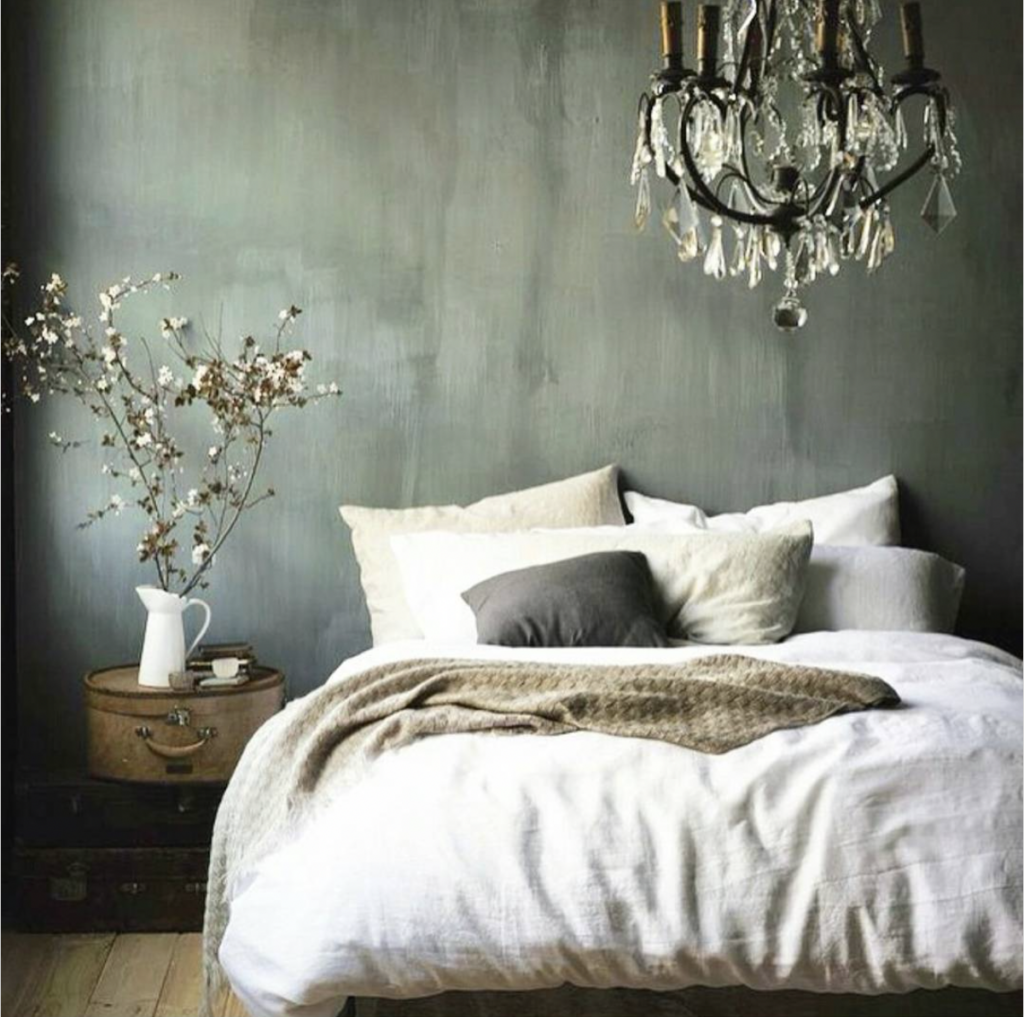Green Bedroom Accent Wall