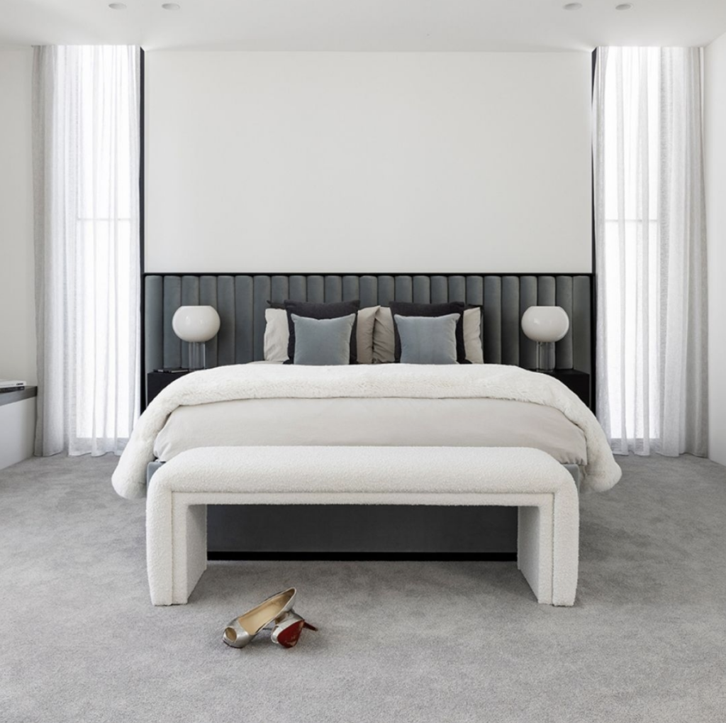 Grey Carpet in a Neutral Bedroom