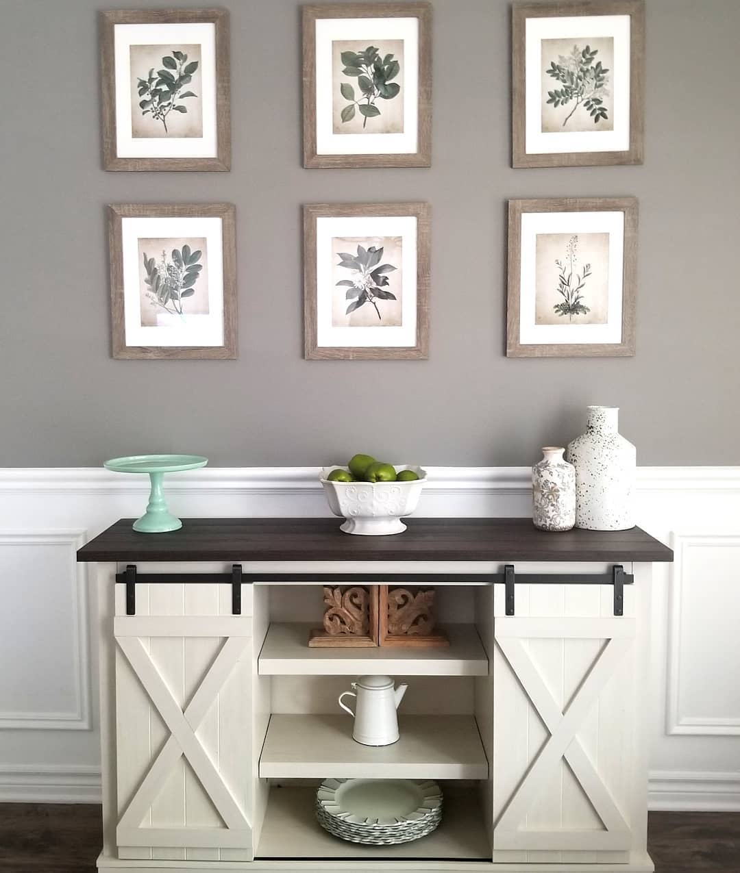 Half Board And Batten Wall Accent Wall Color Ideas For Dining Room