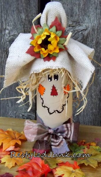 Halloween Scarecrow Wine Bottle