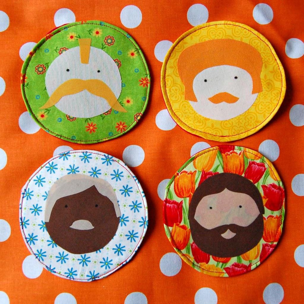 Handcrafted Fabric Coasters from Macho Man