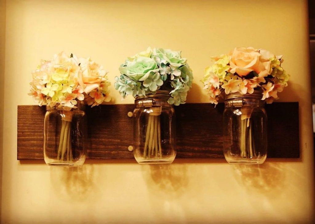 home decor mason jar craft flower pot