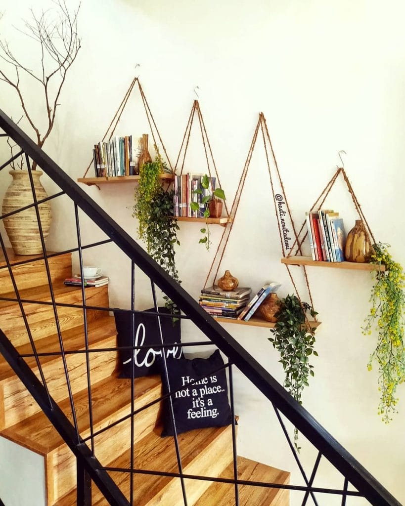 Hanging Reading Corner Bookshelves