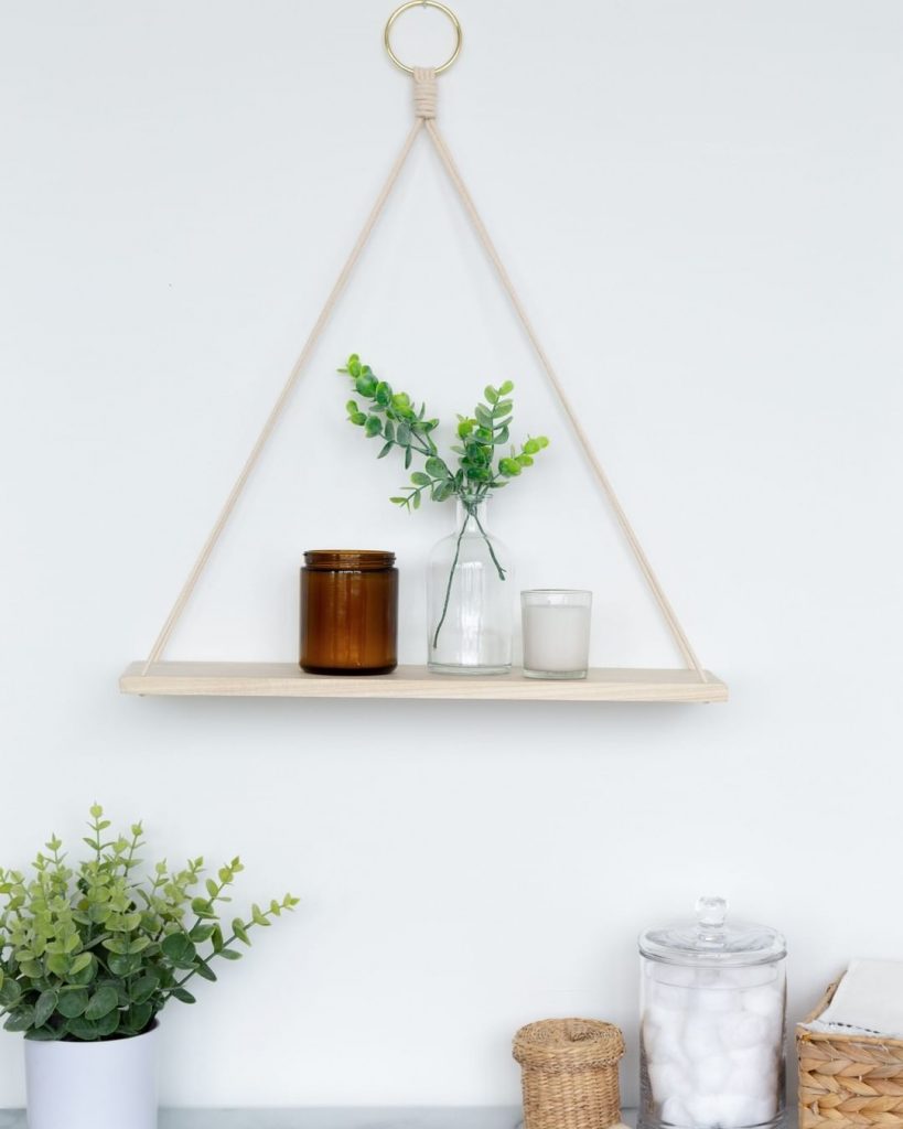 DIY Hanging Shelf Idea