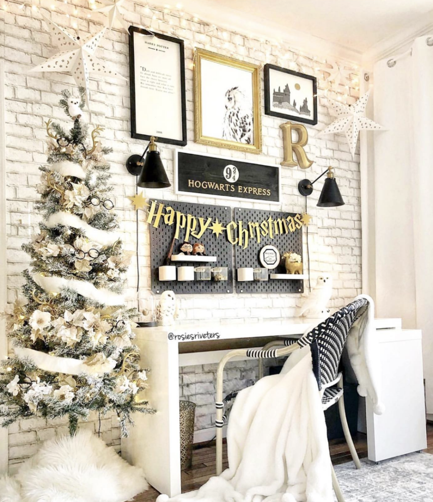 Harry Potter Christmas Study Area