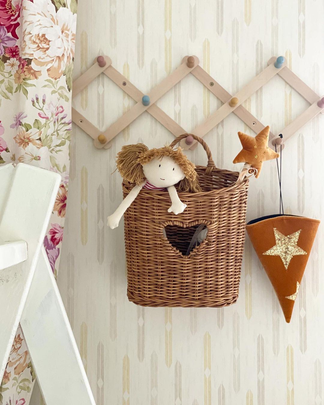Charming Toy Storage Door Basket