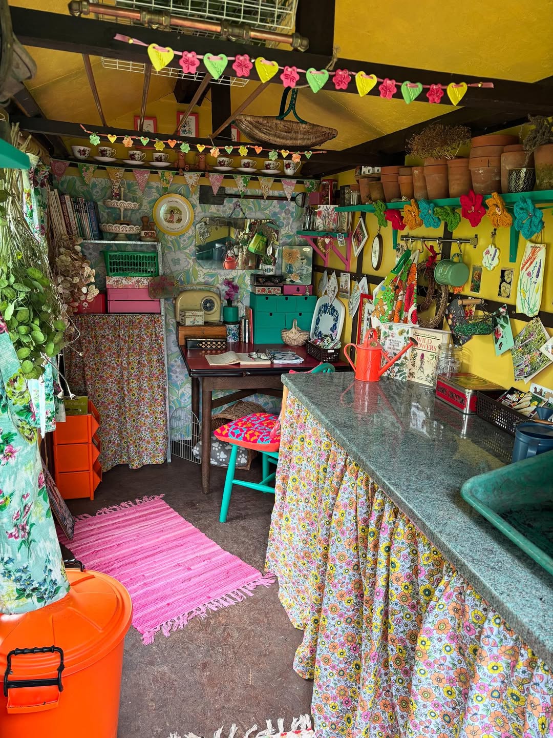 High-Intensity Colorful Garden Shed