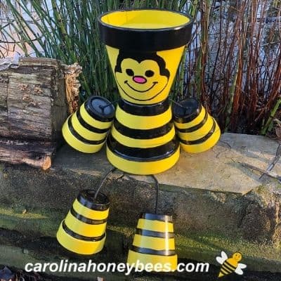 Honey Bee Clay Pot Craft
