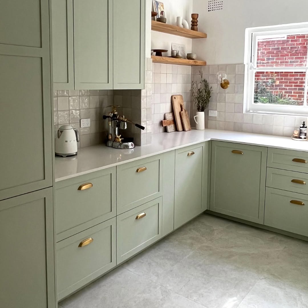 IKEA Kitchen Style with Soft Sage