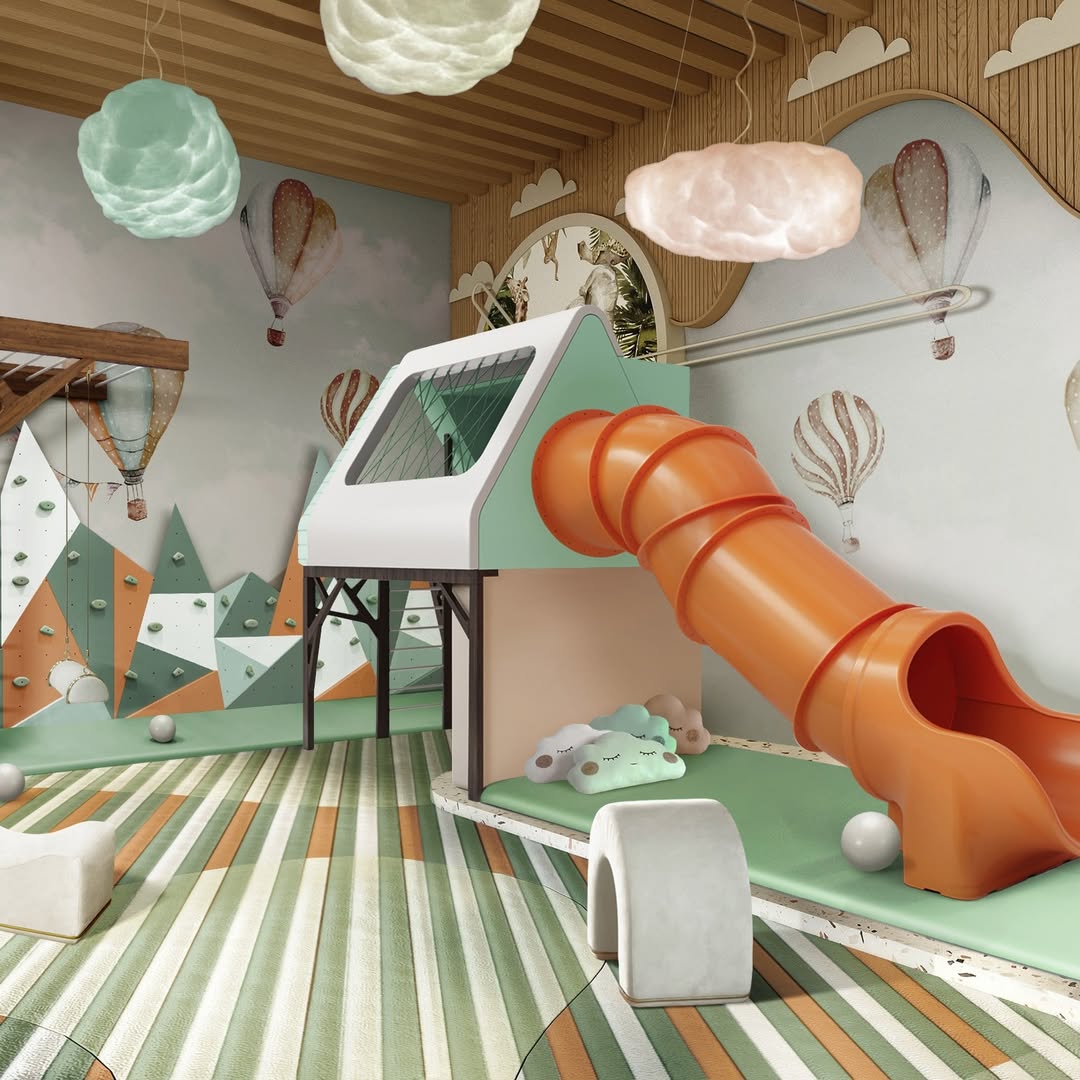 Indoor Jungle Gym Playroom for Dreamy Whimsical Adventure