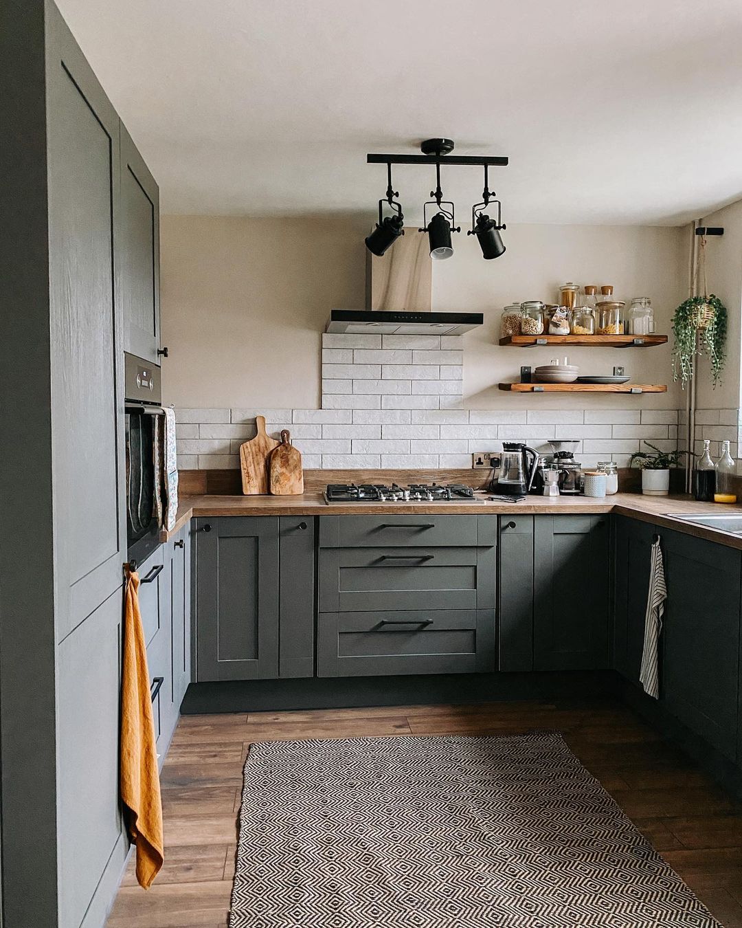 Industrial Accents in a Rustic Kitchen