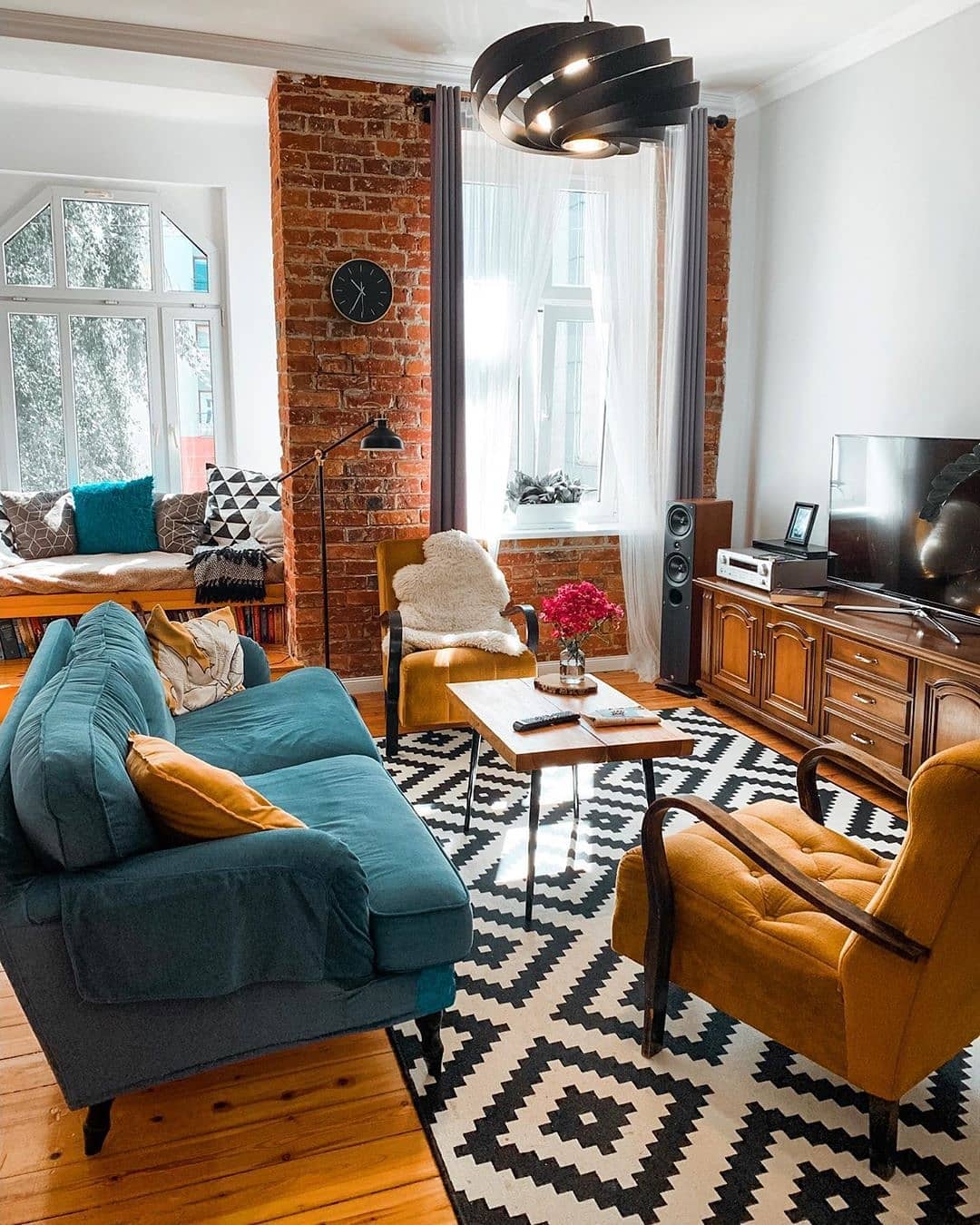 Industrial Warmth with Bold Patterns