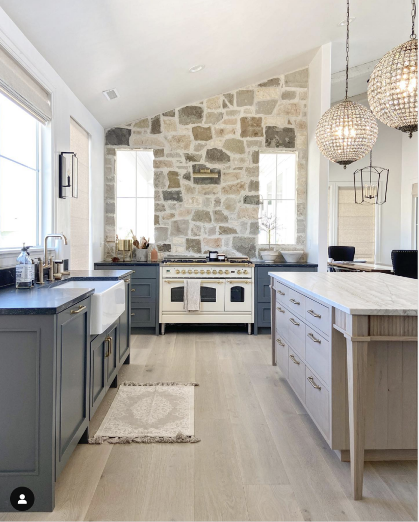 Interior Stone Kitchen Accent Wall