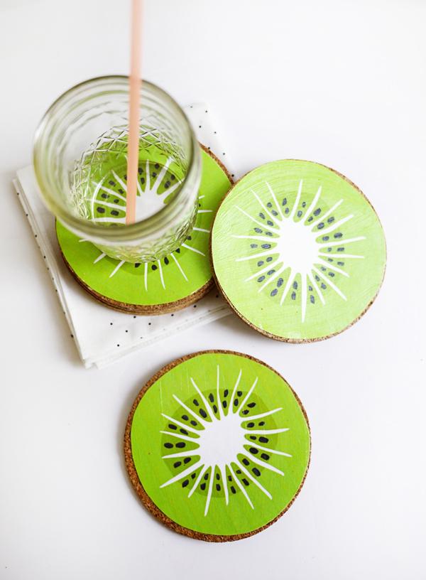 Kiwi Drink Coaster Printables