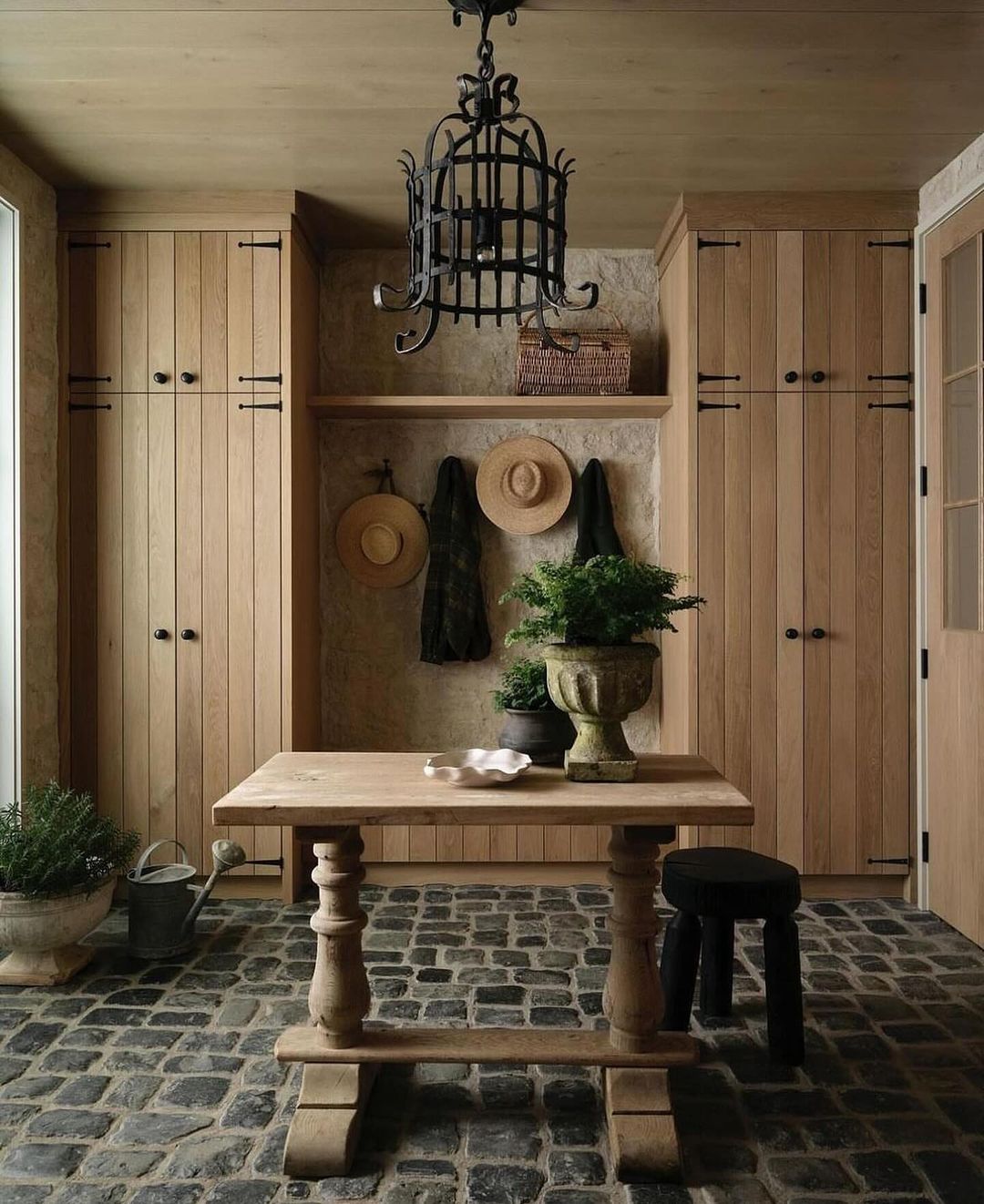 Lantern for an Old World Rustic Mudroom