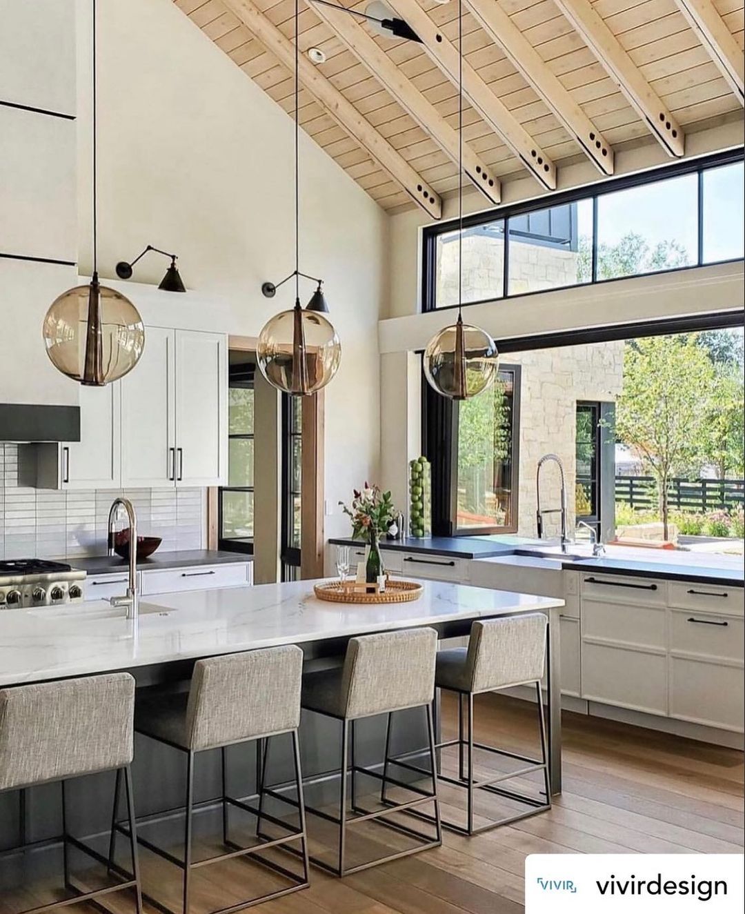 Large Black Kitchen Window