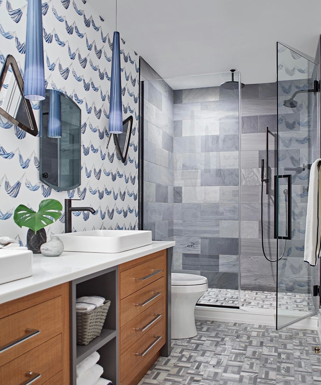 Sleek Geometry in Large Format Tile Design