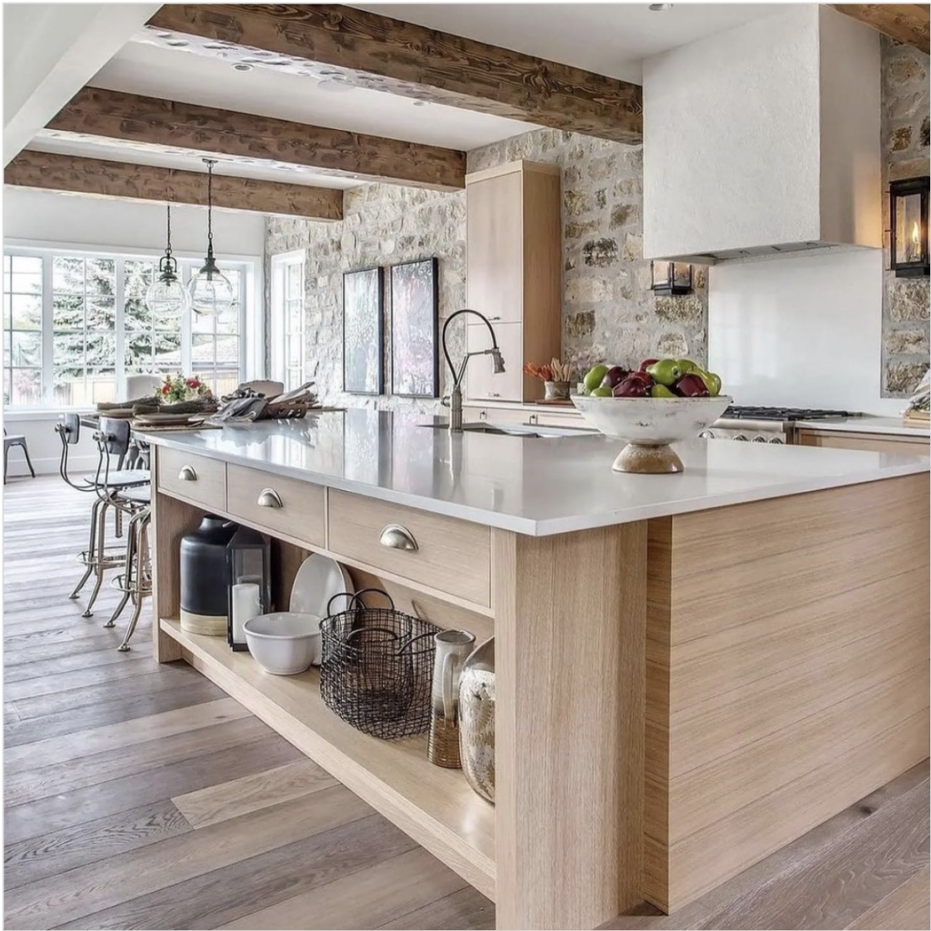 Large Kitchen Stone Wall