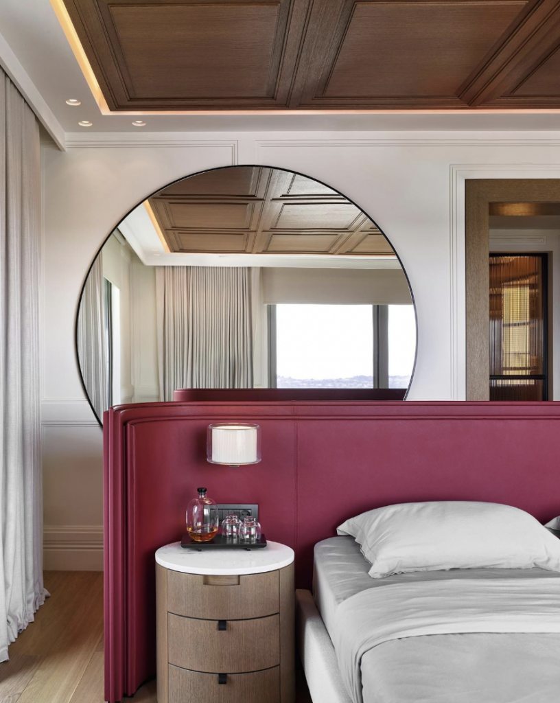 Large Round Bedroom Mirror