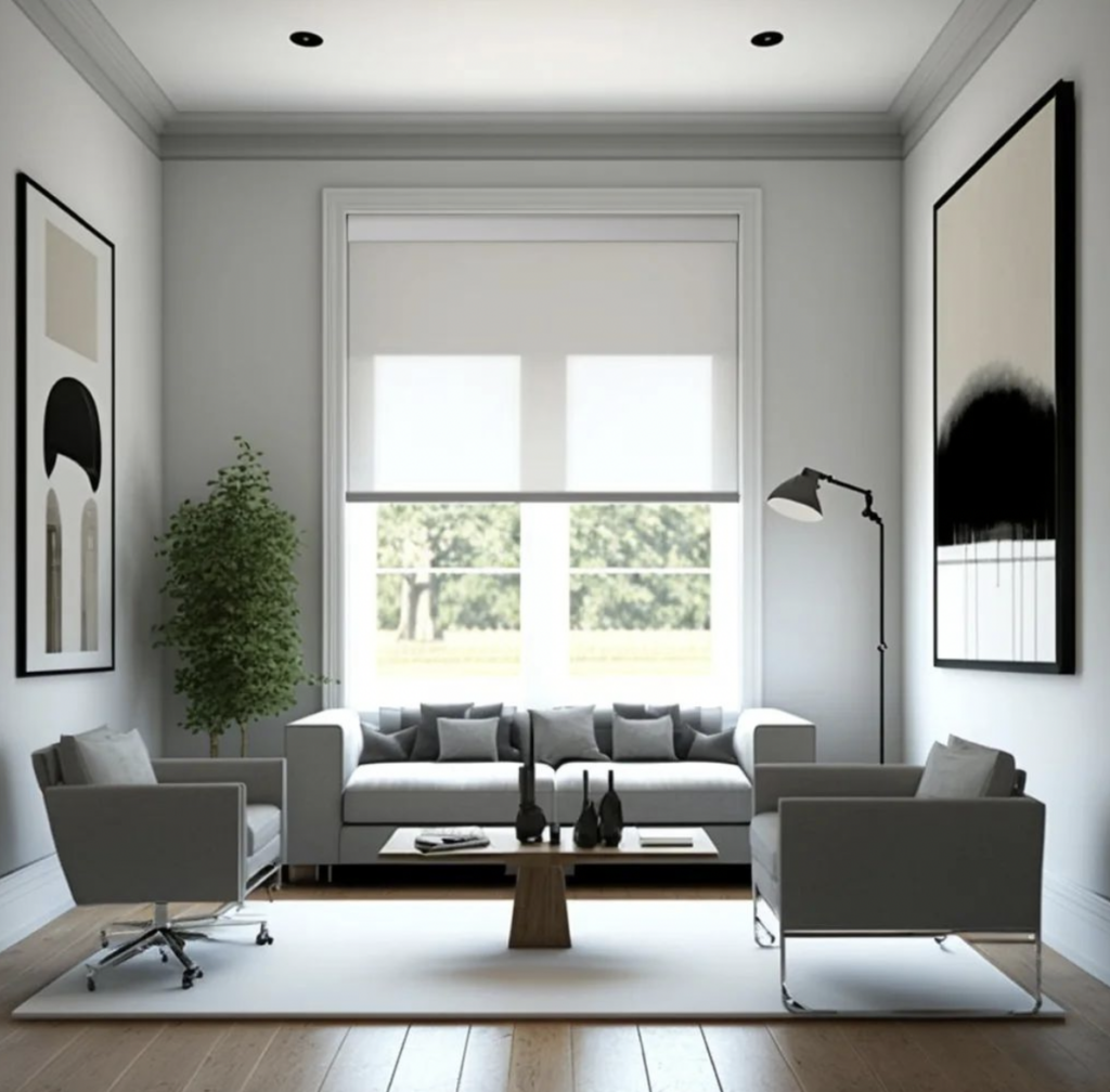 Large Window in a Modern Living Room