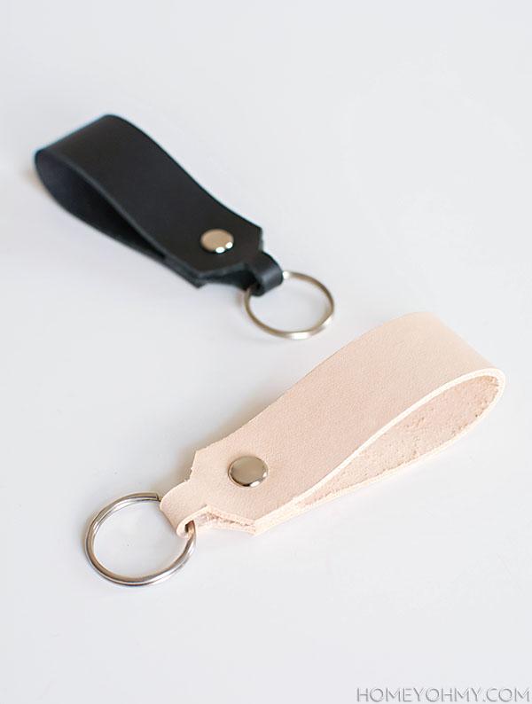Leather Keychain with a Loop