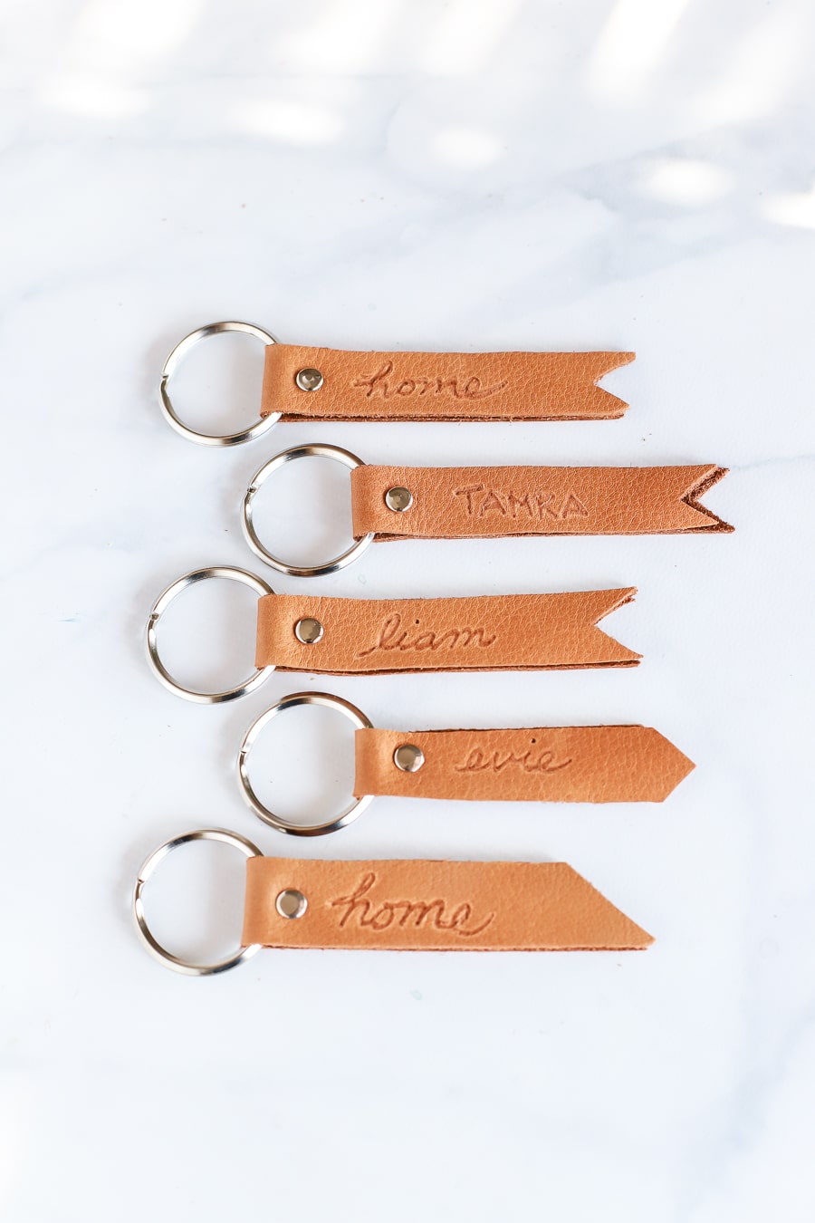 Leather Keychain with Personalization