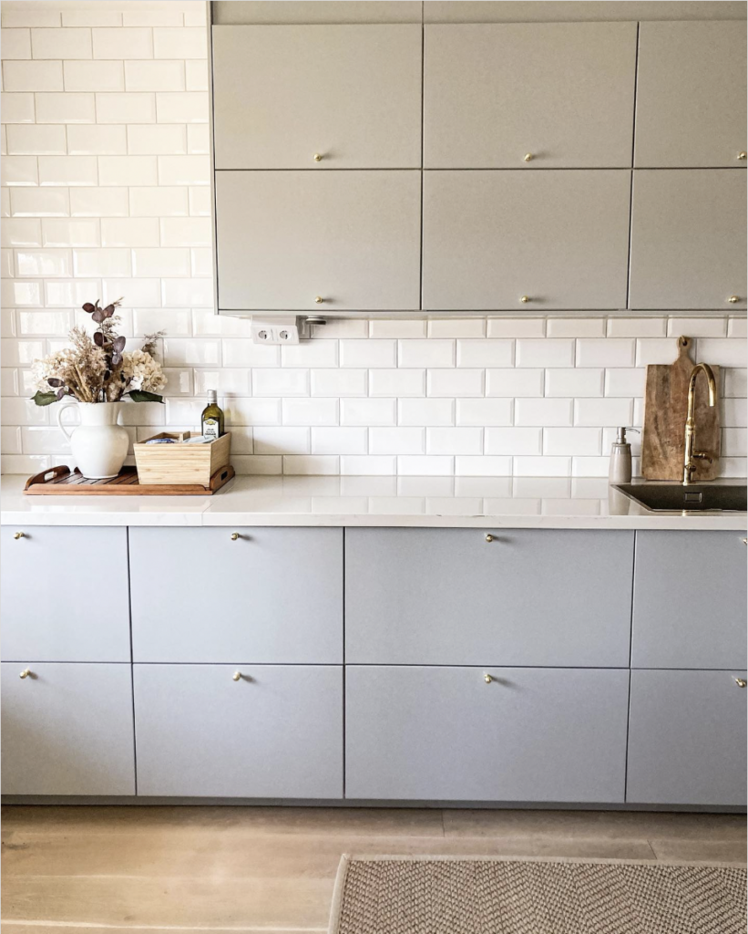 Light Gray Minimalist Kitchen Cabinetry