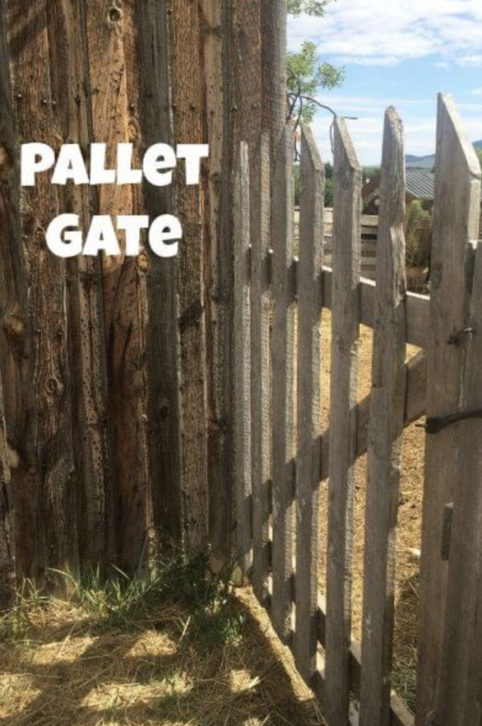 Low-Cost Rustic DIY Old-Pallet Gate for Pets and Children