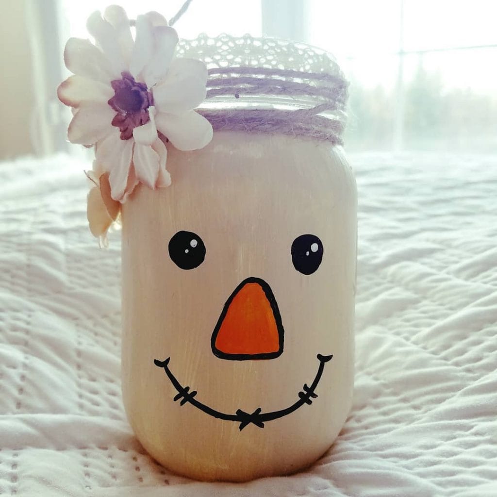 fall painted mason jar crafts