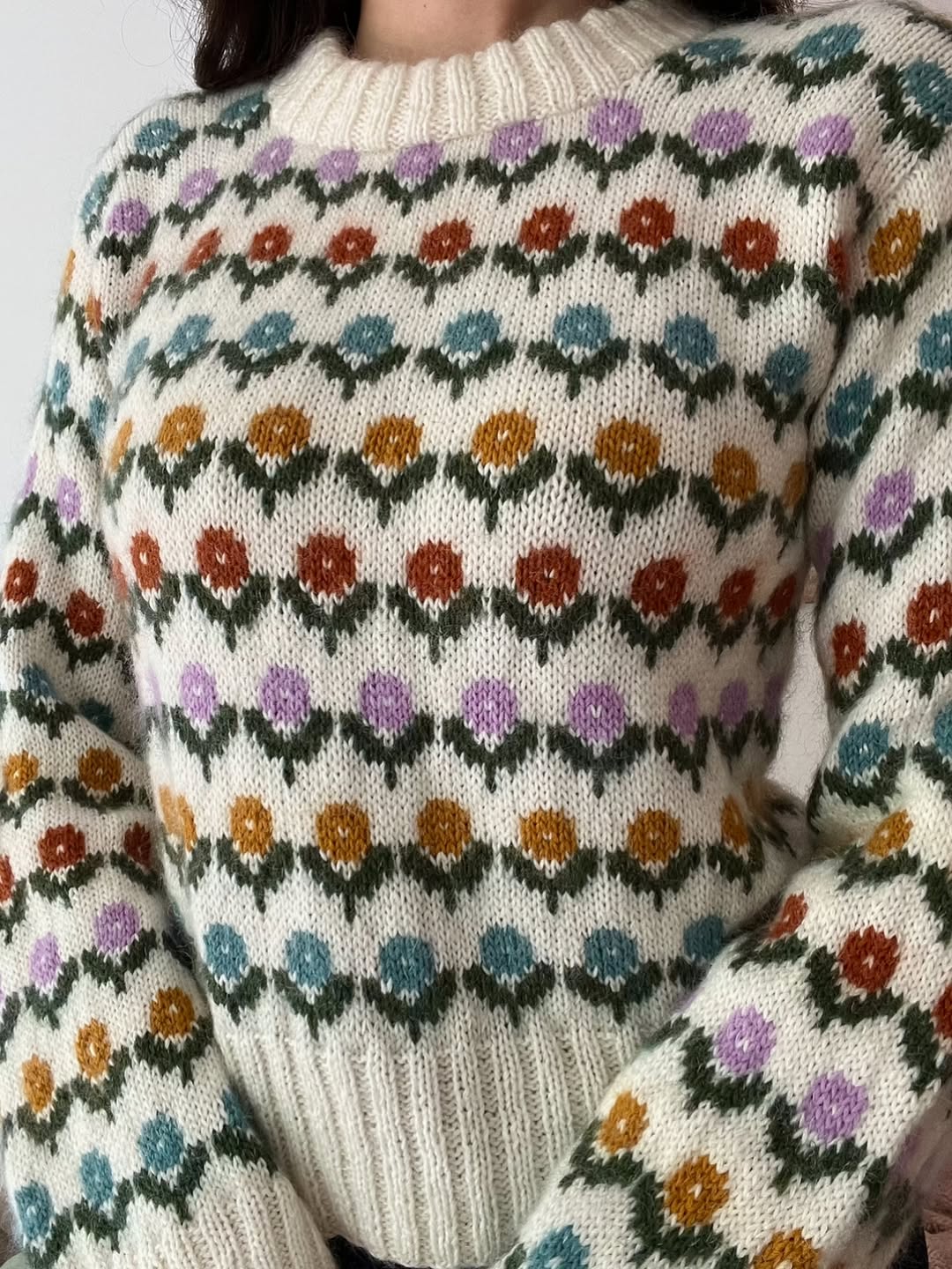 Meadow Stripe Knit with a Soft Sweet Style