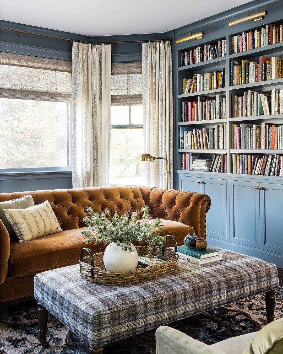 Meyers-Inspired Velvet Reading Nook