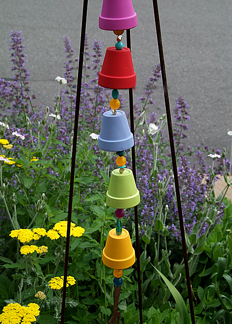 Mini Clay Pot Bell Tower