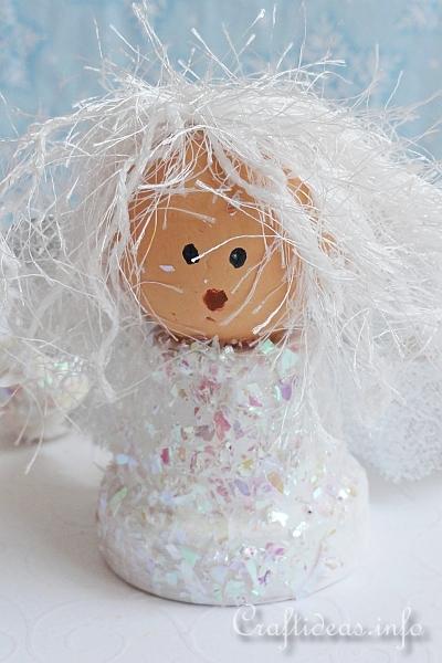 Mini Clay Pot Christmas Angel