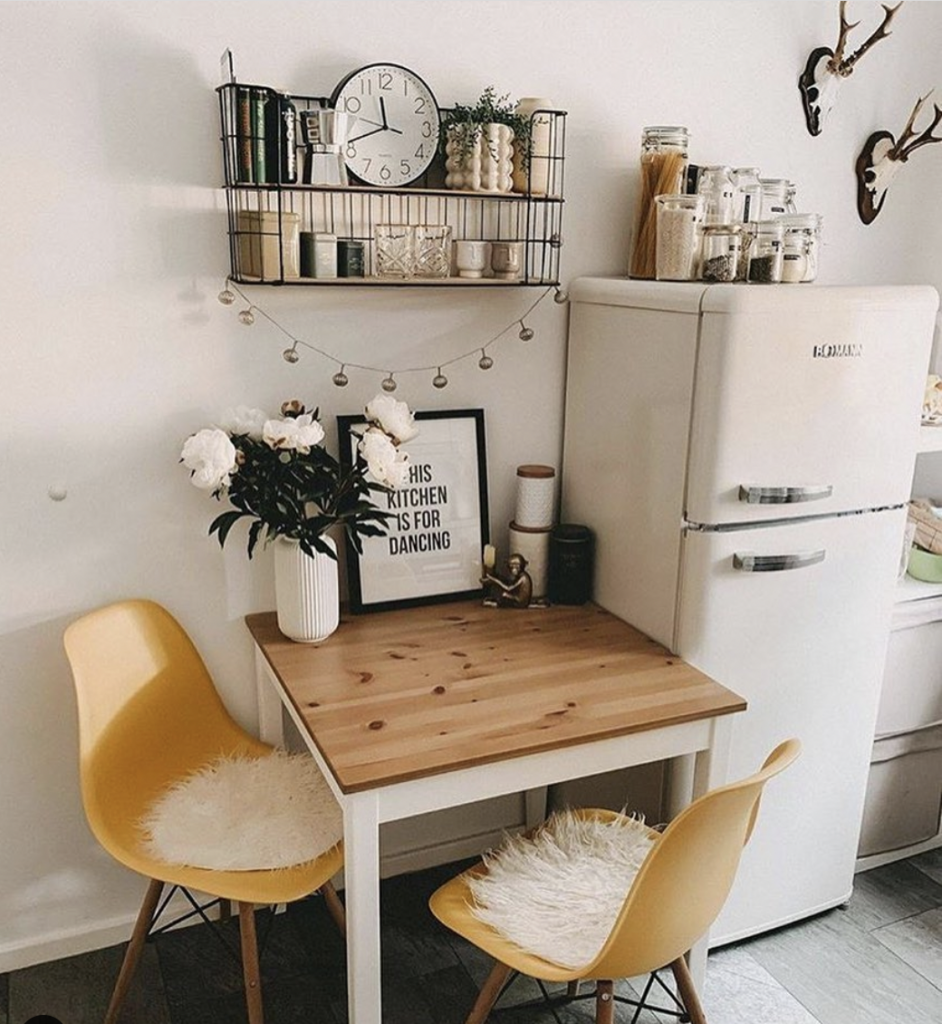 Mini Pantry Containers Above the Fridge