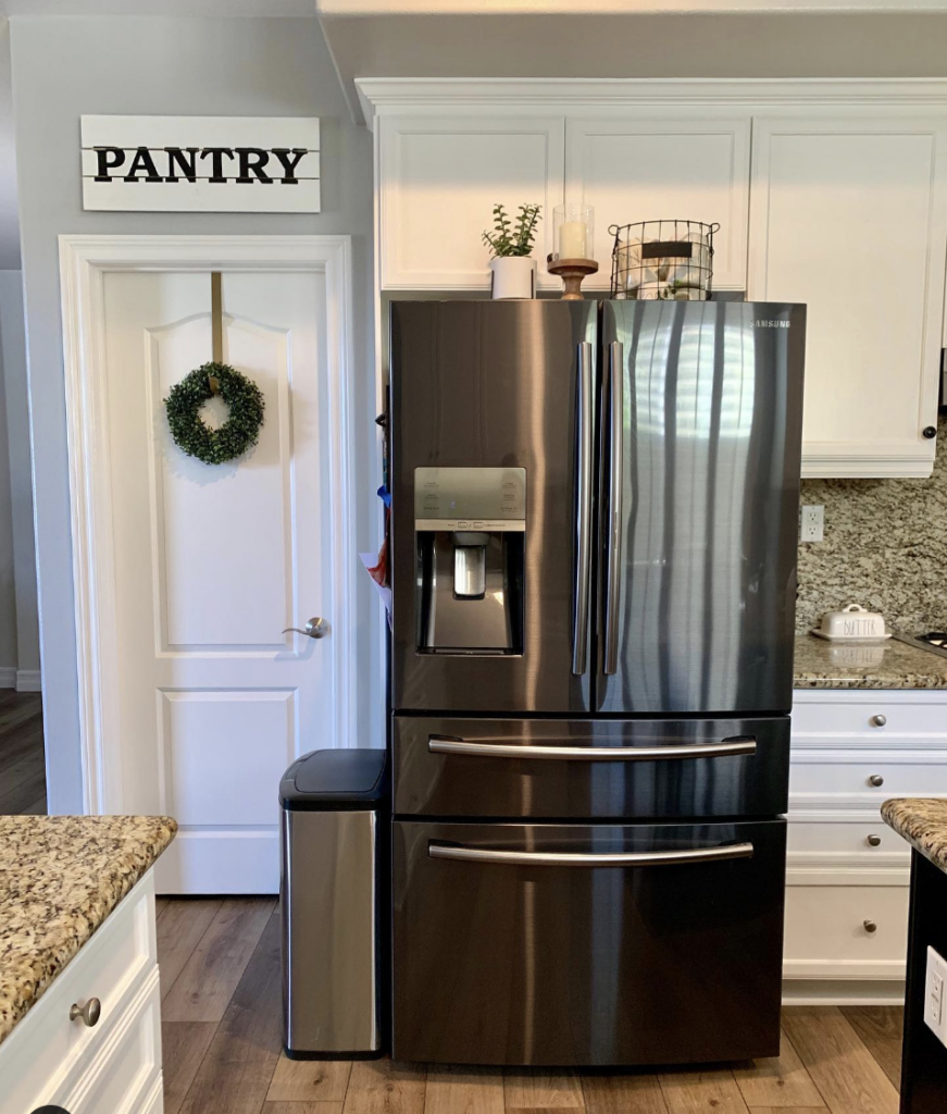Mini Planter Above Fridge with Candle Stand