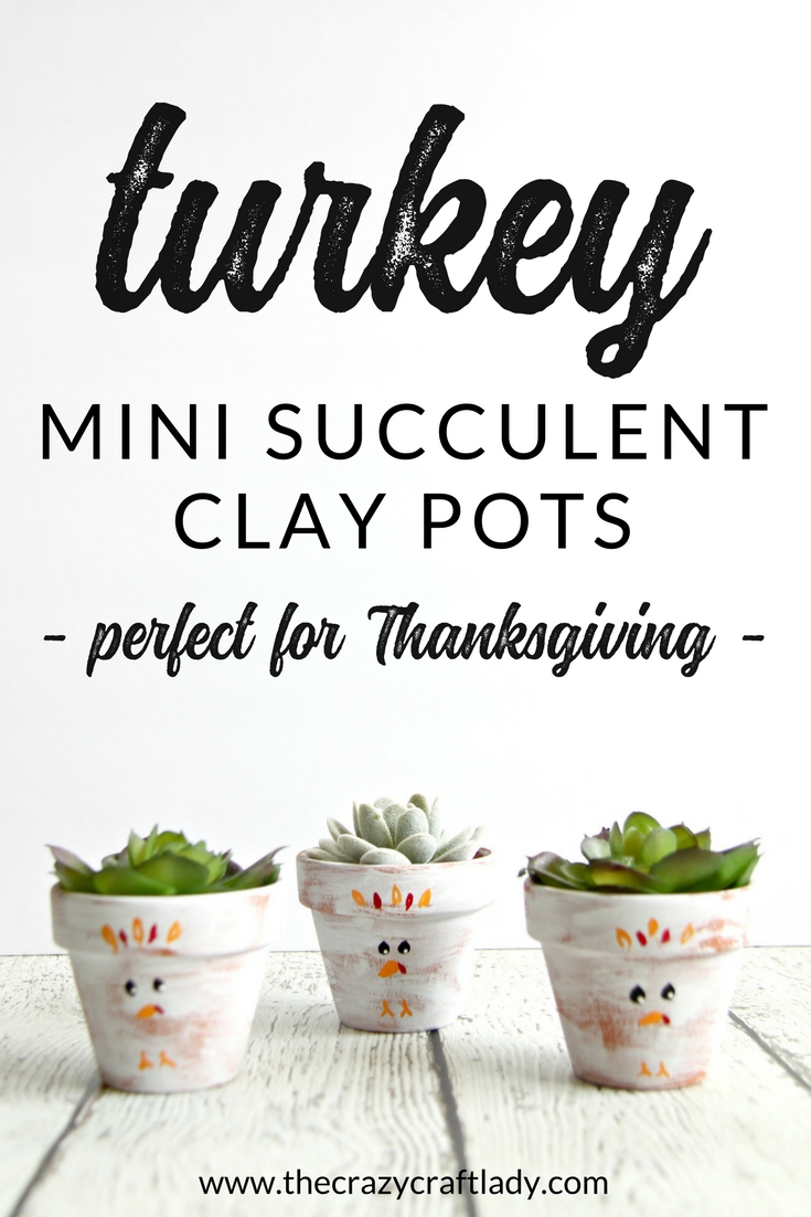 Mini Thanksgiving Clay Pot